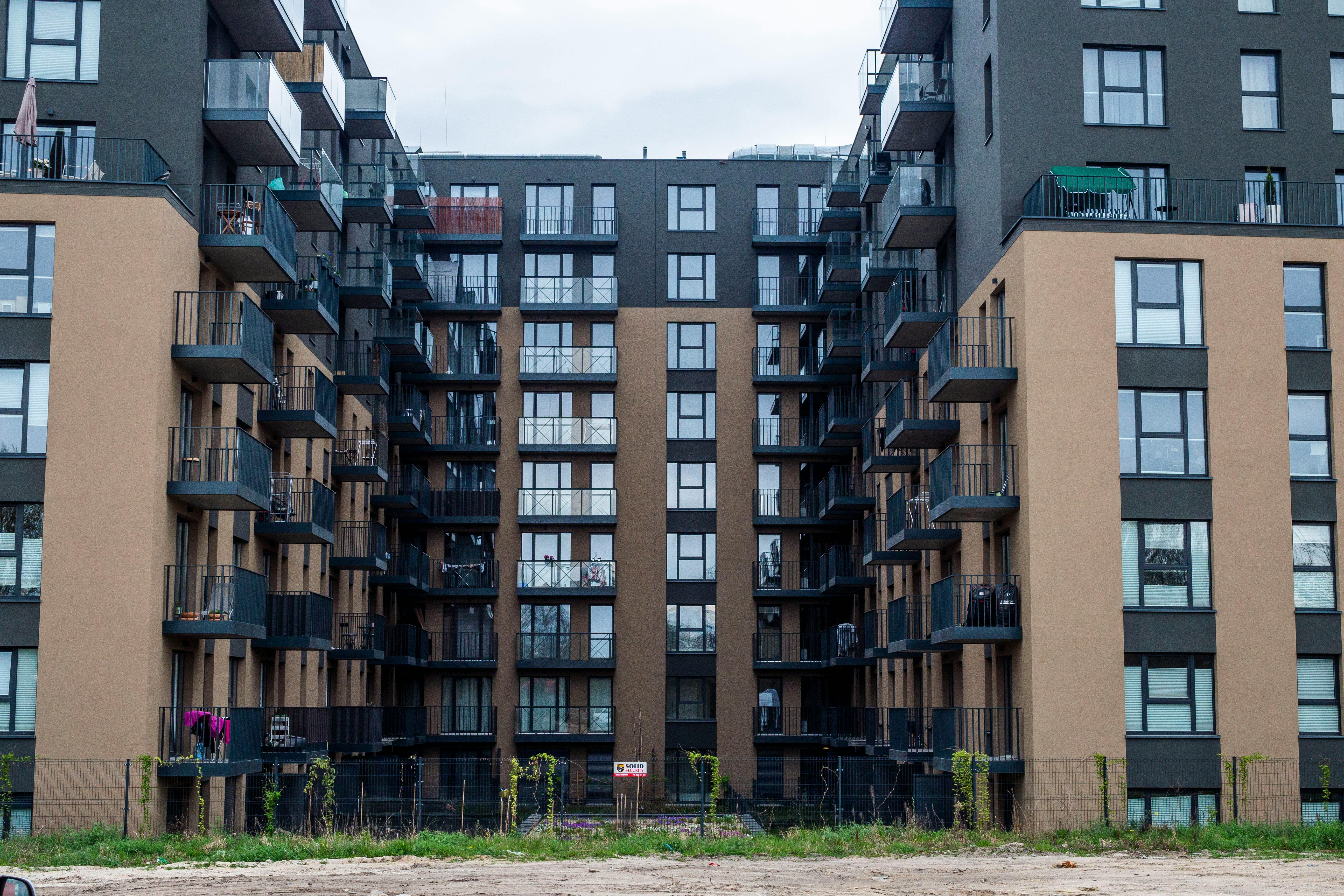 Modern apartment building architecture